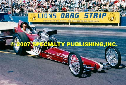 Lions Rare Photographic Memories drag racing photo - C&T Automotive Push Down